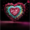 Heart Bouquet 5D DIY Paint By Diamond Kit