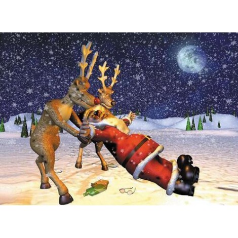 Christmas Santa Claus 5D DIY Paint By Diamond Kit