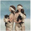 Girls With Eyes Covered & Cats 5D DIY Paint By Diamond Kit