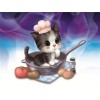 Cute Kitten Cook 5D DIY Paint By Diamond Kit