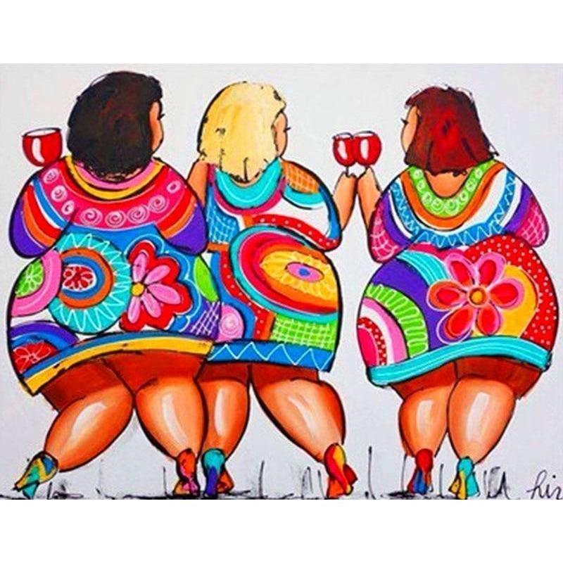 Colorful Women Carto...