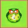 Green Owl 5D DIY Paint By Diamond Kit