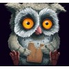 Hungry Owl 5D DIY Paint By Diamond Kit