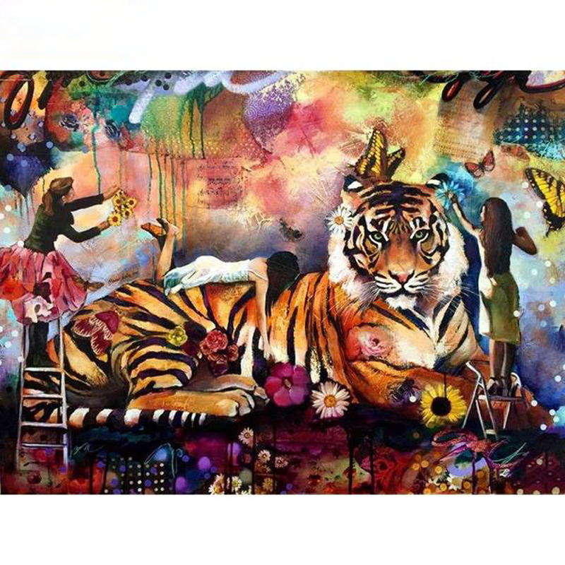 Mural Tiger 5D DIY P...