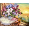 Flower Table 5D DIY Paint By Diamond Kit