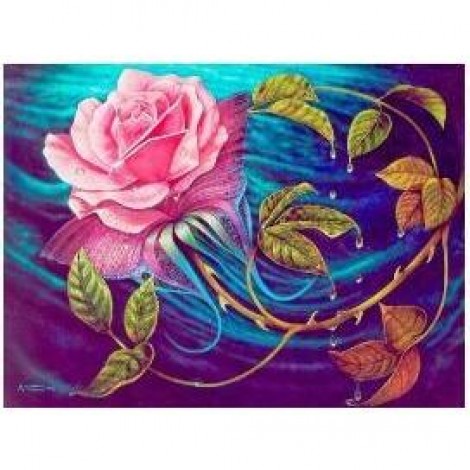 Mosaic Pink Rose Sea 5D DIY Paint By Diamond Kit