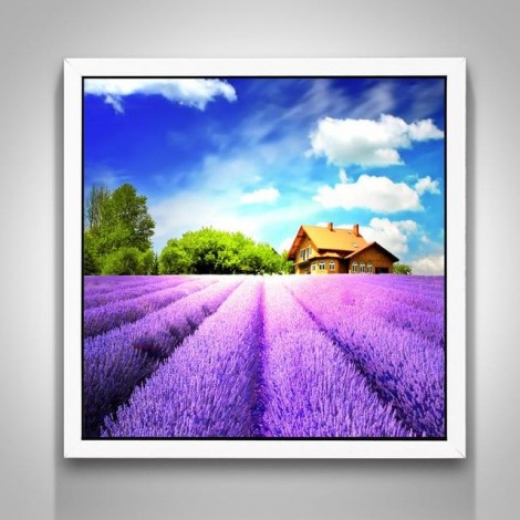 Lavender Acreage 5D DIY Paint By Diamond Kit