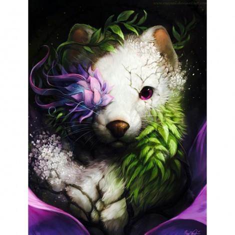 Cute Wolf 5D DIY Paint By Diamond Kit