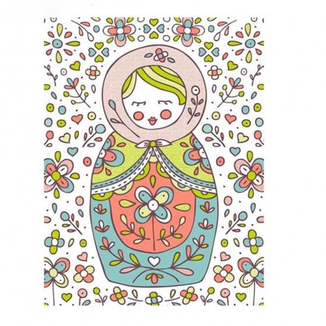 Russian Matryoshka Doll 5D DIY Paint By Diamond Kit