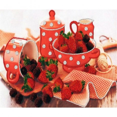 Strawberry For Home 5D DIY Paint By Diamond Kit