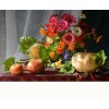 Flowers & Pumpkin 5D DIY Paint By Diamond Kit