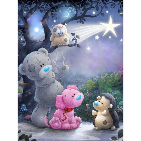 Three Bears 5D DIY Paint By Diamond Kit