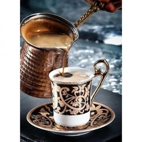 Sweet Turkish Coffee Cup 5D DIY Paint By Diamond Kit