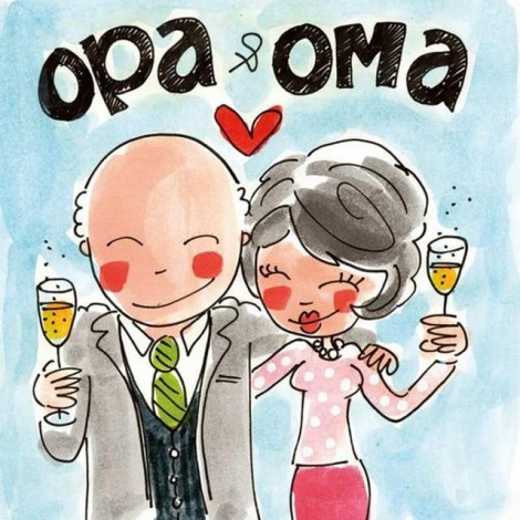 Opa And Oma Paint By Diamond Kit