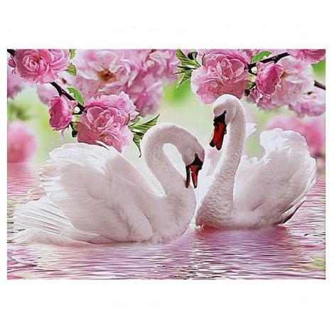 Swan 5D DIY Paint By Diamond Kit