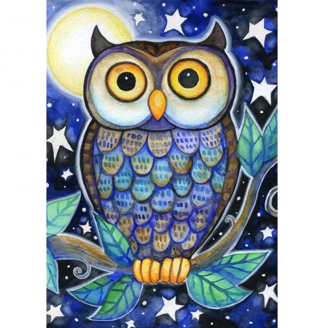 Owl 5D DIY Paint By Diamond Kit