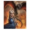 Girl & Dragon 5D DIY Paint By Diamond Kit