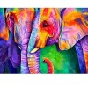 Colored Elephant 5D DIY Paint By Diamond Kit