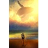 Sky Whale 5D DIY Paint By Diamond Kit