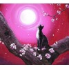 Moon & Cat 5D DIY Paint By Diamond Kit