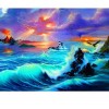 Dolphin & Sea Waves 5D DIY Paint By Diamond Kit