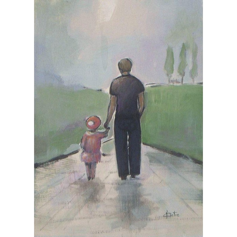 Father Walking With ...