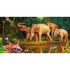 Cross Stitch Elephant 5D DIY Paint By Diamond Kit