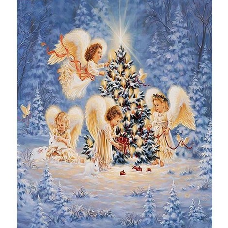 Lovely Angel 5D DIY Paint By Diamond Kit