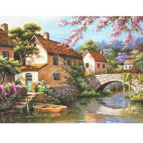 Riverside View  5D DIY Paint By Diamond Kit