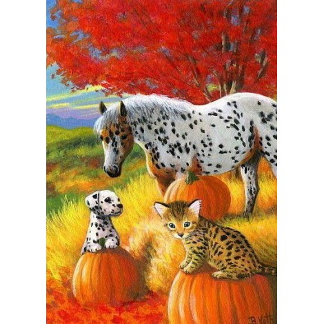 Horse Dog Cat 5D DIY Diamond Painting