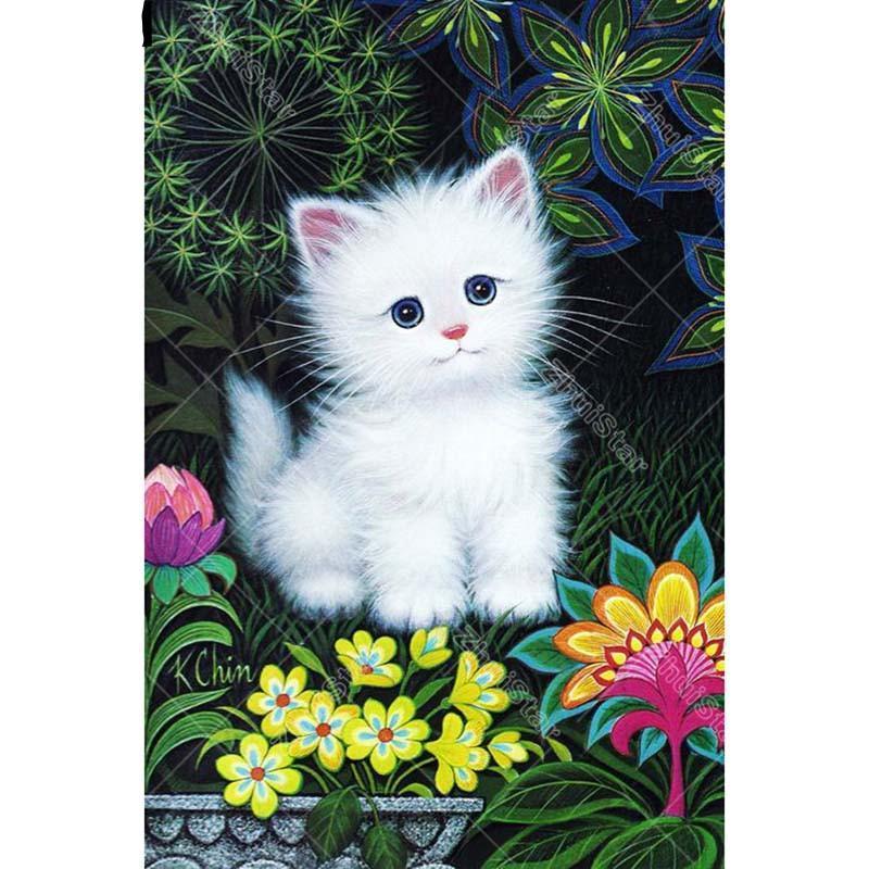 Cute White Kitten 5D...