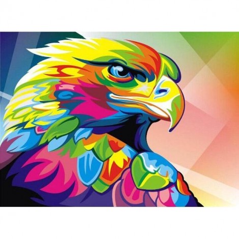 Colorful Eagle 5D DIY Paint By Diamond Kit