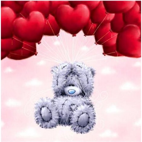 Heart Cartoon Bear 5D DIY Paint By Diamond Kit