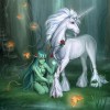 Unicorn & Girl Rhinestone 5D DIY Paint By Diamond Kit