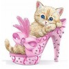 Pink Heeled Kitten 5D DIY Paint By Diamond Kit