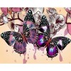 Purple Butterfly 5D DIY Paint By Diamond Kit