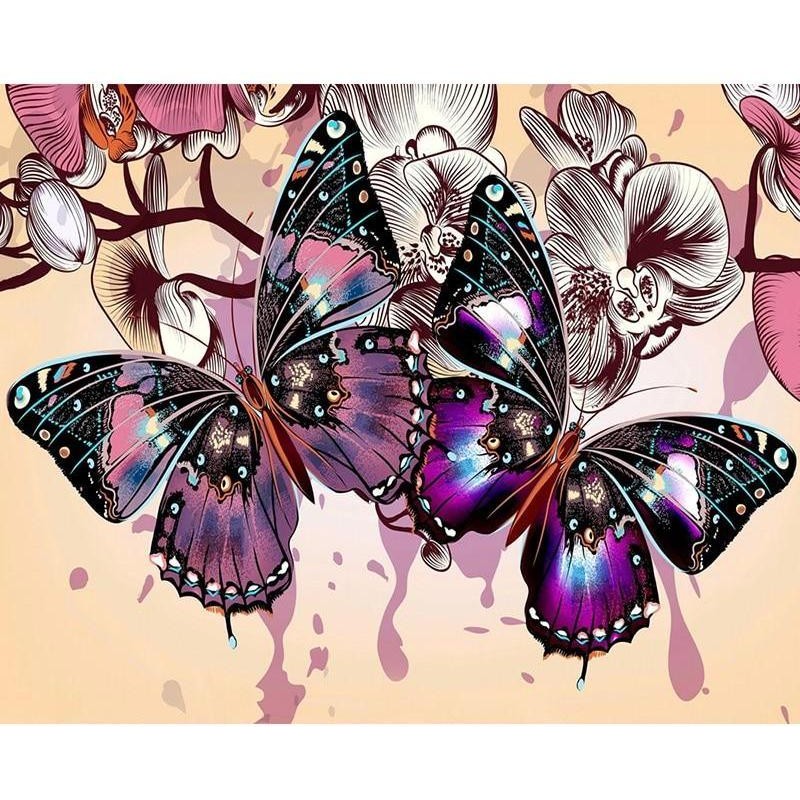 Purple Butterfly 5D ...