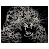 Ferocious Leopard 5D DIY Paint By Diamond Kit