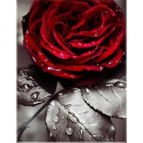 Floating Rose 5D DIY Paint By Diamond Kit