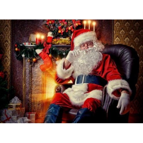 Santa Claus Portrait 5D DIY Paint By Diamond Kit