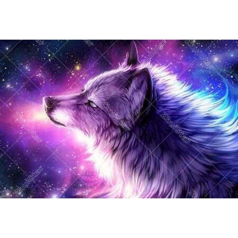 Purple Wolf 5D DIY P...