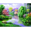 Scenic Garden by the Pond 5D DIY Diamond Painting