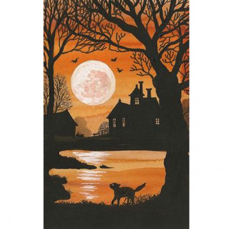 Ominous night - Halloween 5D DIY Paint By Diamond Kit