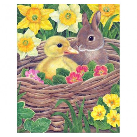 Duck and Rabbit 5D DIY Paint By Diamond Kit