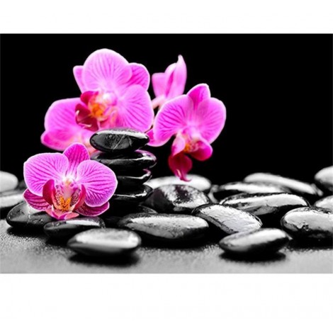 Orchid Stone 5D DIY Paint By Diamond Kit