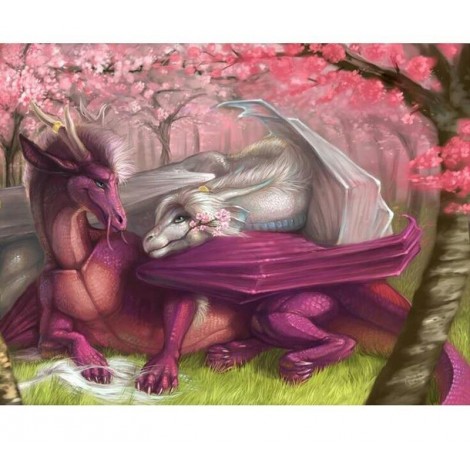 Love Dragon 5D DIY Paint By Diamond Kit