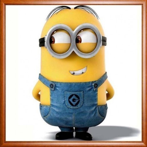 Shy Minion 5D DIY Paint By Diamond Kit