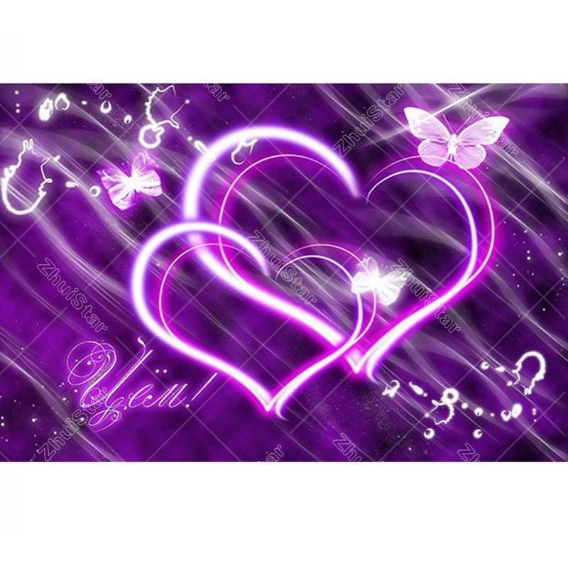 Purple Hearts 5D DIY...