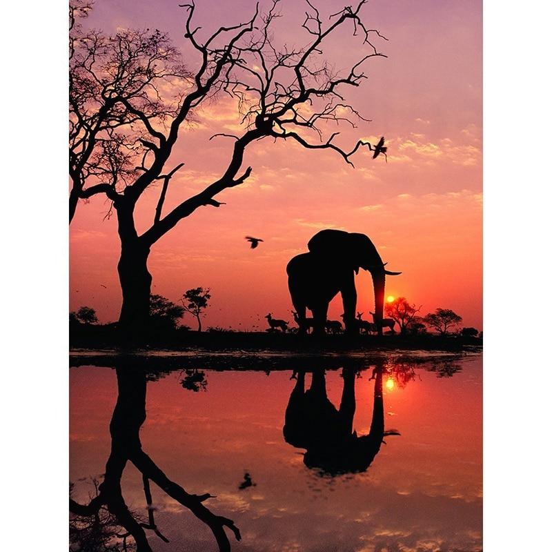 Elephant In Sunset 5...