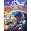 Dolphin Wave 5D DIY Paint By Diamond Kit